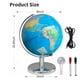 thumbnail image 2 of Globo terráqueo iluminado Sexacohu de 20 cm con base metálica estable para niños, 2 of 7