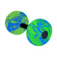 Magideal - Mancuernas Acuáticas Para Ejercicios Aeróbicos Acuáticos Profesionales, Fitness En Piscina, Adultos, Entrenamiento De Natación, Mancuernas Acuáticas Azul Y Verde