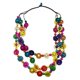 thumbnail image 2 of Collar Bohemio Collar Babero Collar De Cuentas De Madera Para Mujer Dama Boda Color Mezclado, 2 of 5