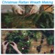 thumbnail image 5 of Uxcell Corona de Estrella de Ratán, 2 Piezas de 15CM Corona de Rama de Vid Natural de Navidad Aro de Anillo Floral, Marrón, 5 of 7