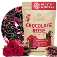 Té Negro Suelto Tea Brewix Chocolate Rose 100 G (Más De 50 Tazas)