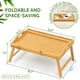 thumbnail image 2 of Mesa Lesnople de bambú para desayuno con patas plegables, 2 of 7