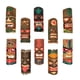 thumbnail image 1 of Set de máscaras Tiki decorativas de madera polinesia tallada a mano de Zeckos, 1 of 9
