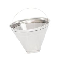 Bothyi - Filtro De Café De Acero Inoxidable, Cesta De Filtro De Café Para El Hogar, Diámetro Del Filtro De Cono 105Mm