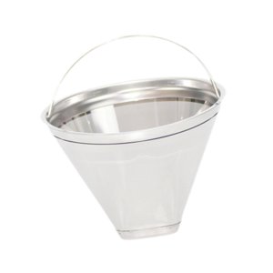 Bothyi - Filtro De Café De Acero Inoxidable, Cesta De Filtro De Café Para El Hogar, Diámetro Del Filtro De Cono 105Mm