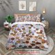 thumbnail image 1 of 3pcs Fashion Duvet Cover Set, Dollar and Money，Bitcoin Theme Print Bedding Set, Comforter Set For Bedroom Decor, 1 of 5