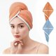 thumbnail image 1 of PACK X 2 GORROS TURBANTE DE MICROFIBRA naranja, 1 of 9