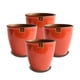 thumbnail image 1 of Set de 4 Maceta Zafiro 17cm Naranja Miel y sus platos, 1 of 3