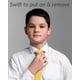 thumbnail image 5 of Corbata con clip Umo Lorenzo para niños, amarilla, lisa, de 0 a 10 años, 5 of 8