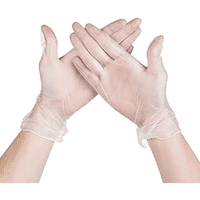 Genérica - Guantes De Vinilo Talla L Transparentes 100 Unidades Desechables