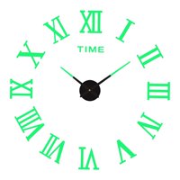 Bothyi - Reloj De Pared Sin Marco Luminoso Pegatinas Reloj De Pared Para La Decoración De La Oficina En El Hogar