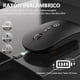 thumbnail image 3 of Mouse Inalámbrico Recargable Ergonómico Silencioso X1 con Pantalla de Batería y DPI Ajustable, Ideal para PC/Mac/Portátil - Negro, 3 of 5