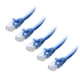 thumbnail image 1 of Cable Ethernet Matters Cat 6, 10 Gbps, 8 pies, azul, paquete de 5, 1 of 9