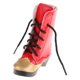 thumbnail image 3 of 1 Par De Botas De Media Pantorrilla Con Tacón Grueso Y Cordones Rojos Para Muñecas BJD SD De 1/3, 3 of 3
