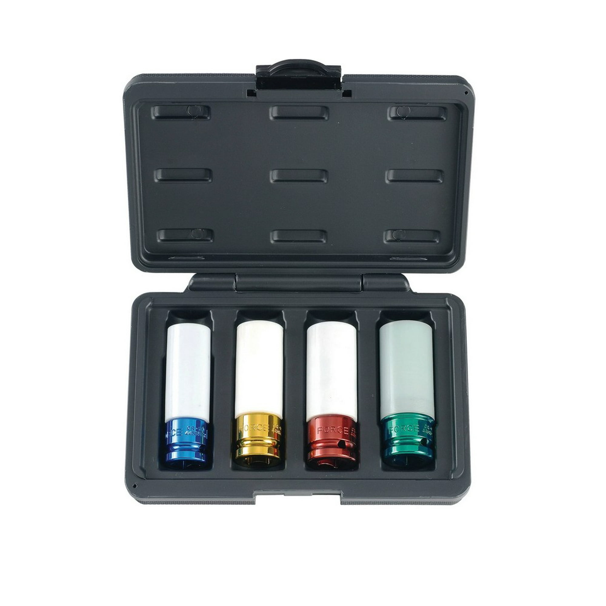 Juego Dados Impacto Largos 1/2" Para Llantas 4 Piezas Force