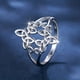 thumbnail image 3 of Celtic Knot Ring - Sterling Silver Hollow Out Design for Ward Off Bad Luck and Finger Jewelry Decor, 3 of 4