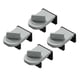 thumbnail image 1 of Tope De Ventana Con Cerradura De Ventana Corredera, 4 Piezas, Para Dormitorio, Patio, Hogar, Argent, 1 of 5