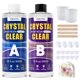 thumbnail image 1 of Kit de resina epoxi TQELFSS 600 ml transparente de curado rápido, 1 of 7