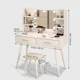 thumbnail image 3 of Tocador Con Luz Hollywood Taburete 2 Cajones 100cm De Ancho Blanco, 3 of 8
