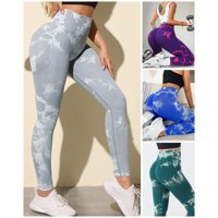 Flix Line - Pack 4 Calzas Tie Dye Sin Costura Push Up Mujer