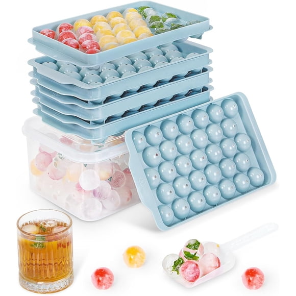 Bandeja de Hielo Optish 3 Piezas con Tapa y Contenedor 99 Cubos