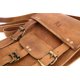 thumbnail image 3 of Bolso Bandolera de cuero natural, estilo vintage. Café. Franz Mossi, 3 of 3