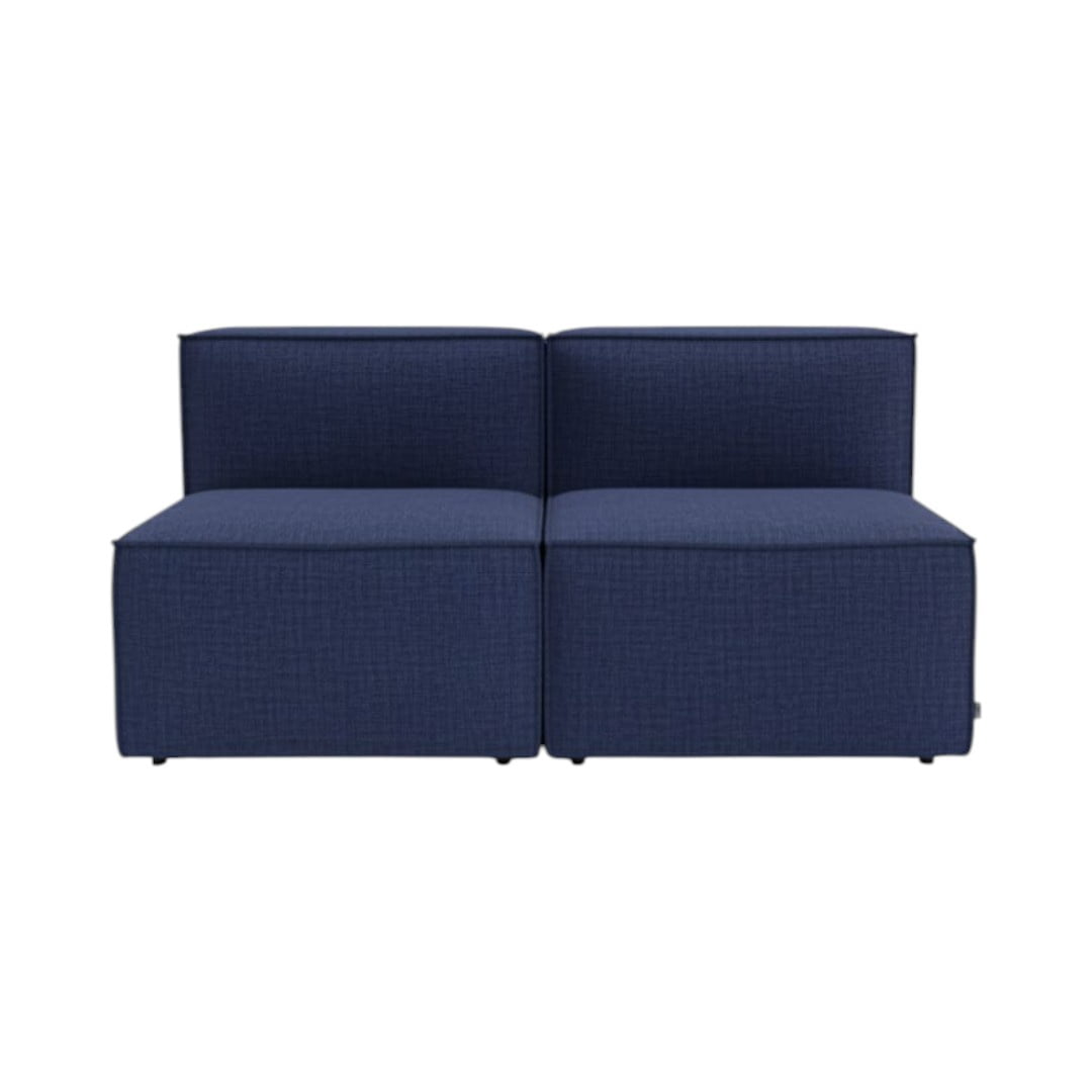 Diseños Valestrini - Sofa Madrid Dos Cuerpos Lino Azul