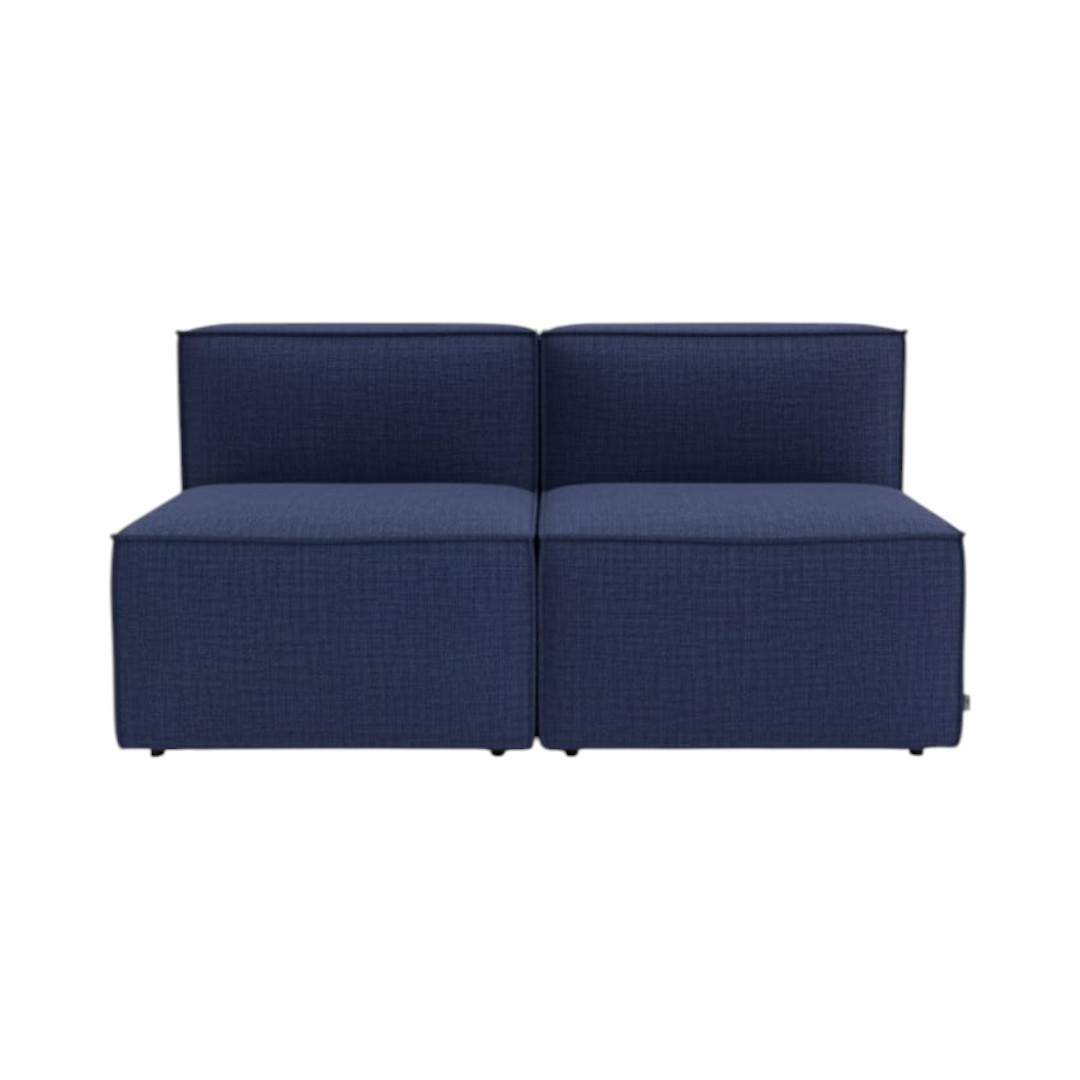 Diseños Valestrini - Sofa Madrid Dos Cuerpos Lino Azul