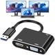 thumbnail image 1 of Adaptador USB 3.0 a HDMI VGA AKWOR para 2 monitores 1080P, 1 of 8