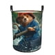 thumbnail image 1 of Oso Paddington Cesta de lavandería de gran capacidad redonda con asa, bolsa para ropa sucia plegable, almacenamiento para dormitorio, baño y lavadero 44x35 cm, 1 of 6