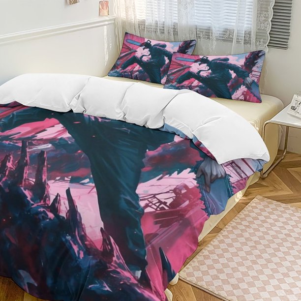 Chainsaw Man Anime Home Bed 3-piece Set Classic Japanese Anime Polyester Wash Student Dormitory Set