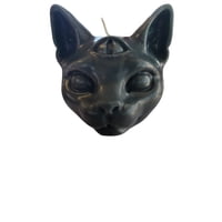 Susurro Ancestral - Vela Negra Gato Tercer Ojo