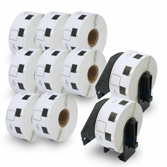 Etiquetas BETCKEY 23 × 23 mm 10 rollos + 2 soportes