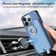 thumbnail image 5 of Funda Magnética Para Iphone 16 Pro Con Billetera Y Anillo Protector Resistente Azul, 5 of 6