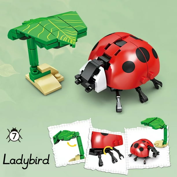 Realistic Insects Building Block Toys, Preschool Props And Teaching Aids, Puzzle Early Education Toys, Christmas Holiday Birthday Gifts, Carnival Prizes, Perfect Assembly Building Toys For Kids Age 6+