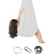 thumbnail image 2 of Columpio sensorial de terapia para interiores, ideal para adultos, niños y adolescentes con necesidades sensoriales especiales. Ideal para personas con autismo y con un efecto calmante (gris)., 2 of 7
