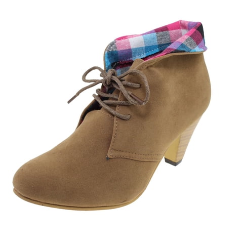 Botín Tacón Escoces Taupe Vía Franca