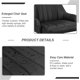 thumbnail image 5 of Taburetes de bar VECELO ajustables, 2 unidades, con respaldo y brazo, color negro, 5 of 8