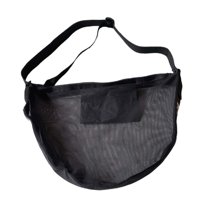 Magideal - Bolsa De Transporte De Baloncesto Bolsillo De Malla Correa De Hombro Ajustable Bolsas De Pelota Portador De Pelota De Malla Para Entrenamiento Softbol Negro