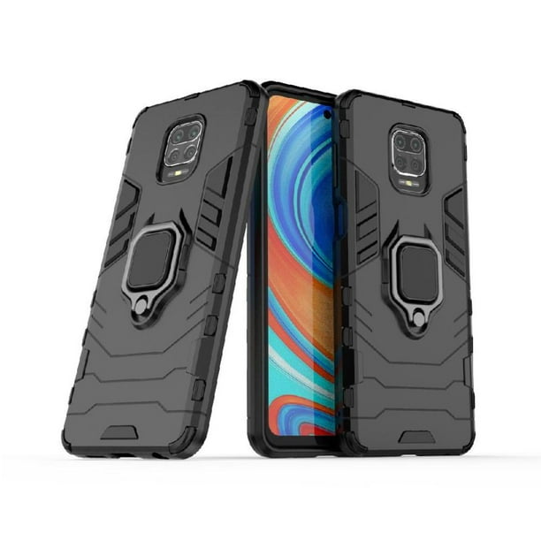 FOXDOCK Funda Antigolpes para Xiaomi Redmi Note 9S/Note 9 Pro – Protección Total con Soporte y Diseño Robusto