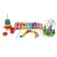 thumbnail image 3 of Juego De 4 Juguetes Educativos De Madera, Xilófono, Cuentas, Laberinto, Anillo, Torre Caterpillar #B, 3 of 5