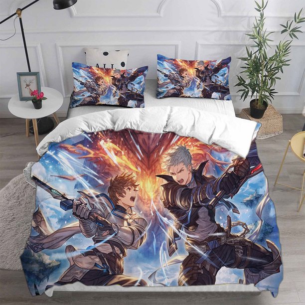 Fashion Game Granblue Fantasy Bedding Sets Comforter Quilt Bed Cover Duvet Cover Pillow Case 2-3 Pieces Sets Kids Adult Size Bed Sheets