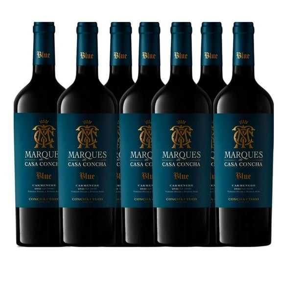 Pack 6 Marqués Casa Concha Blue Carmenere 2021 Ultra Premium