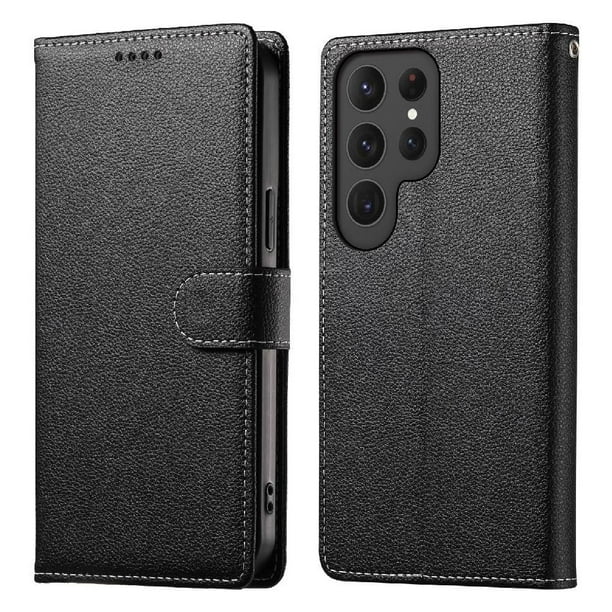 Funda para FOXDOCK Samsung Galaxy S25 Ultra– Cuero Premium, 3 ranuras para tarjetas, Protección contra impactos