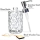 thumbnail image 5 of Dispensador de jabón JASAI 355 ml de vidrio con diseño de diamante, 5 of 8