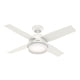 thumbnail image 1 of Ventilador de techo Hunter Dempsey de 44" con luz LED y control remoto, blanco, 1 of 9