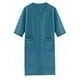 thumbnail image 5 of Bata de baño con cremallera frontal para mujer, bata de casa, camisón de manga 3/4, vestido de estar para mujer, ropa de dormir con bolsillos, 5 of 5