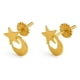 thumbnail image 1 of Aros Estrella Y Luna Oro18k 5mm 1gr Mujer Niña Hipoalergénic Dorado, 1 of 4