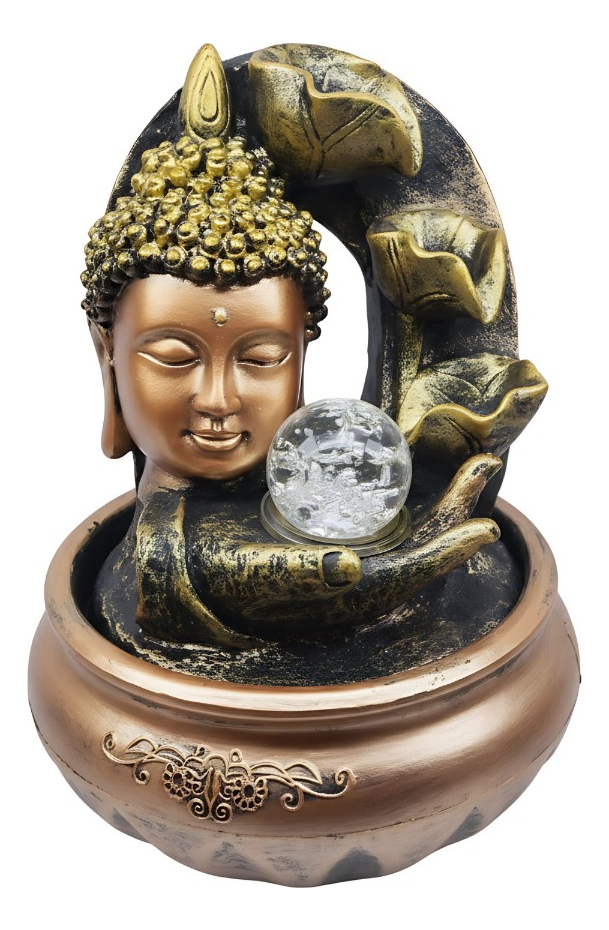 Genérico - Fuente Agua Buda Monje Adorno Decorativo Mesa Hogar Jhn