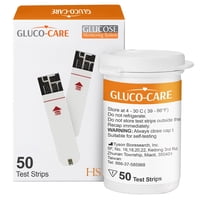 Tiras Reactivas De Glucosa Gluco-Care 50 Unidades/Vial De Alta Precisión